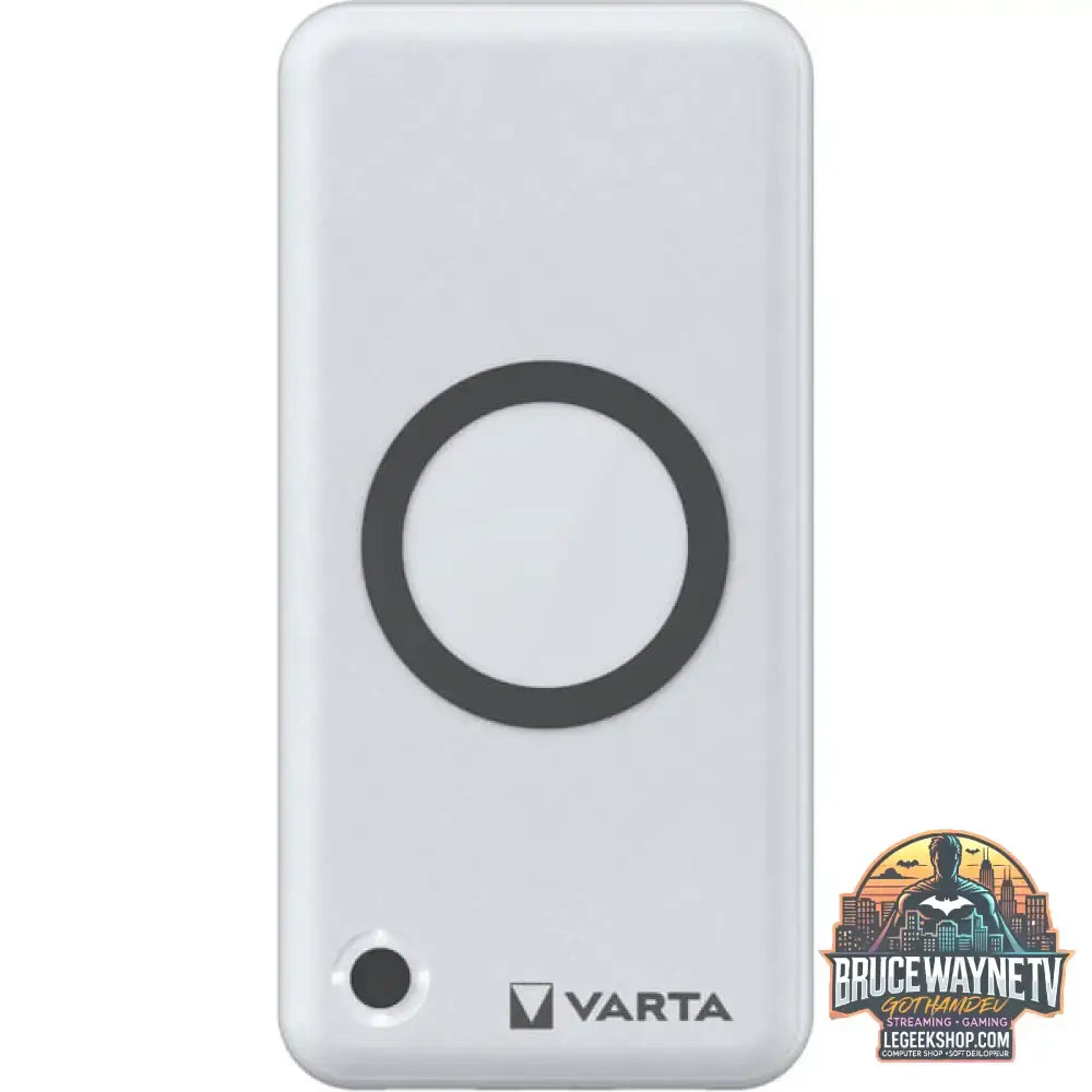 VARTA Wireless Powerbank 10.000 weiß, 10.000 mAh, Qi, Power Delivery, Quick Charge 3.0 - Stromquelle: USB-C, Micro-USB - vue 2