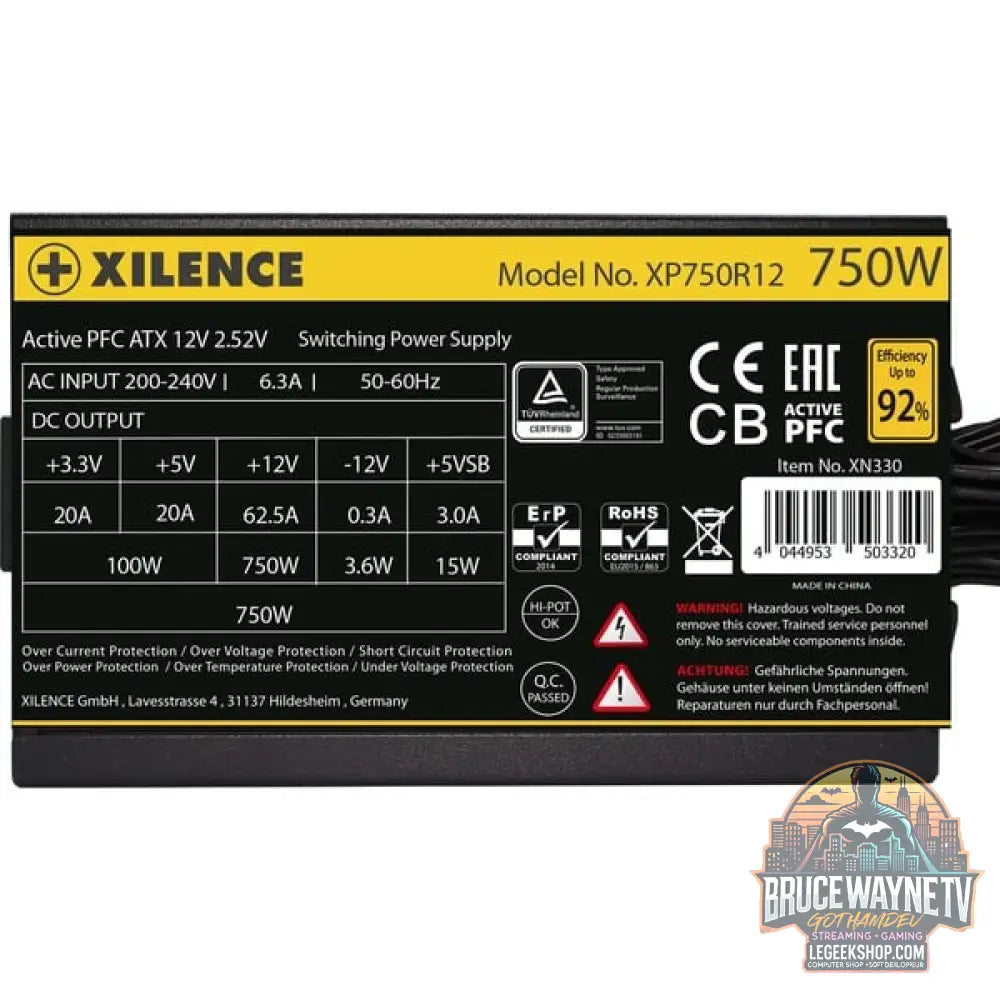 Xilence Gaming Gold 750W, alimentation PC - Xilence - vue 6