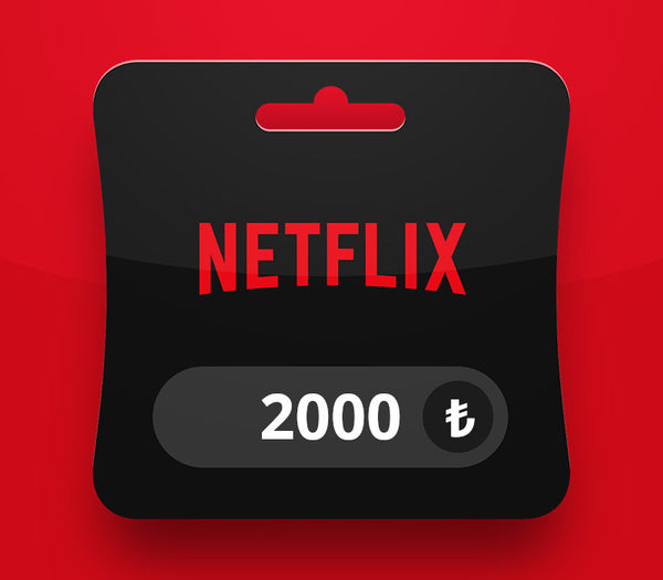 Netflix TRY 2000 Gift Card TR
