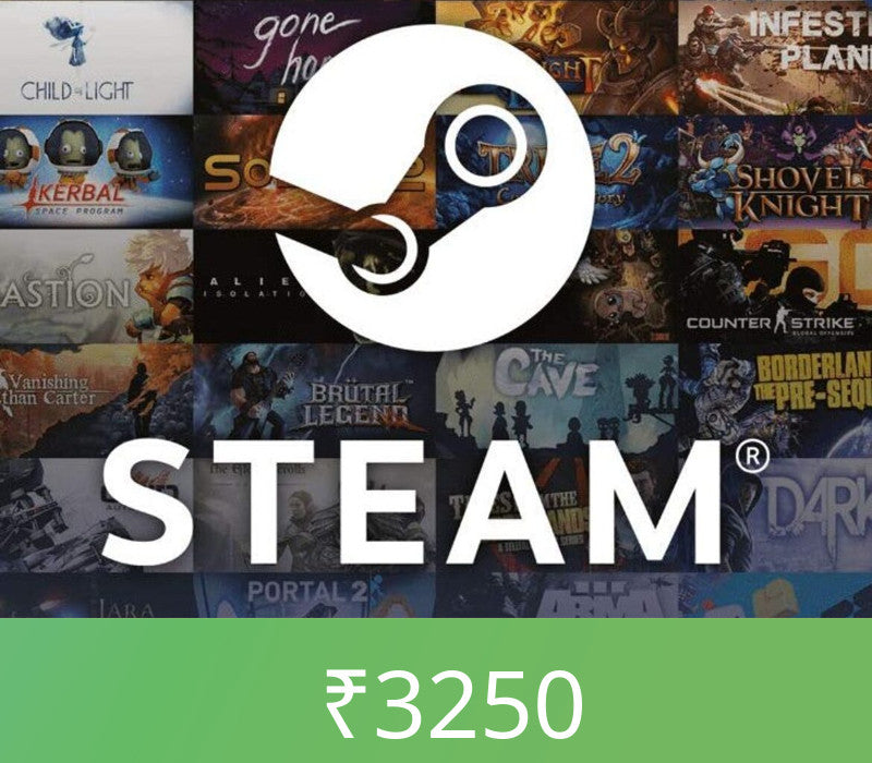 Steam Wallet Card ₹3250 INR Activation Code