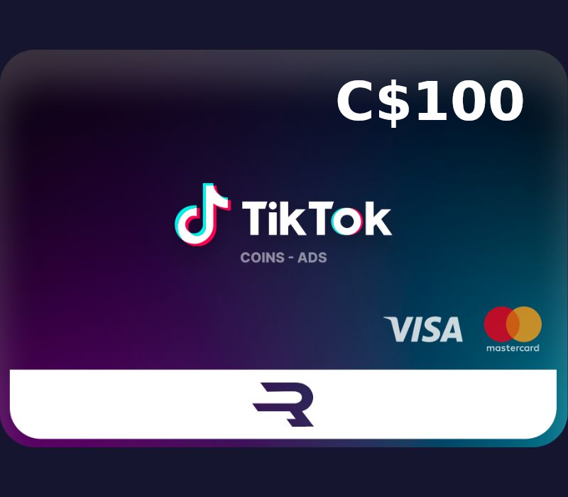 Rewarble TikTok CAD 100 Gift Card