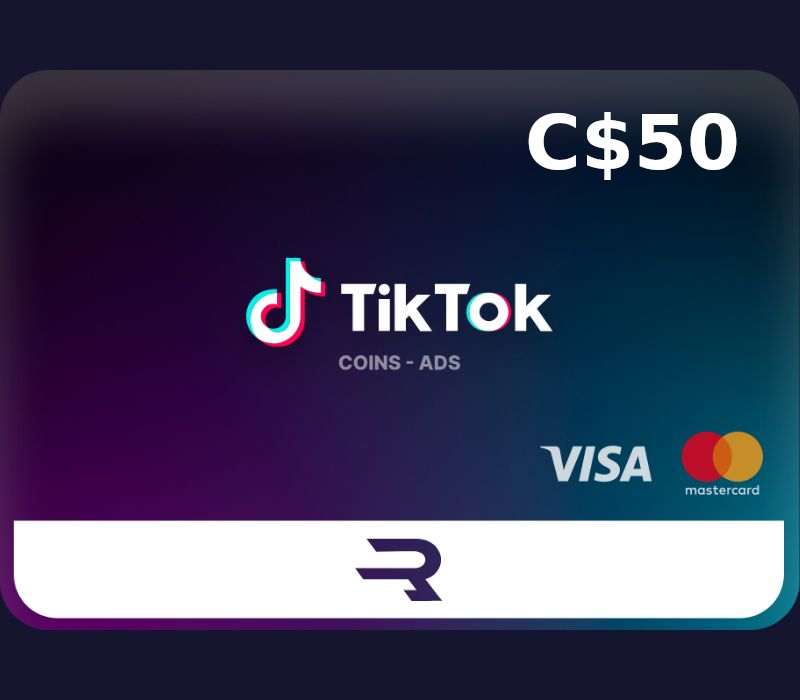 Rewarble TikTok CAD 50 Gift Card