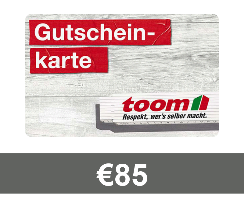 TOOM Baumarkt EUR 85 Gift Card DE