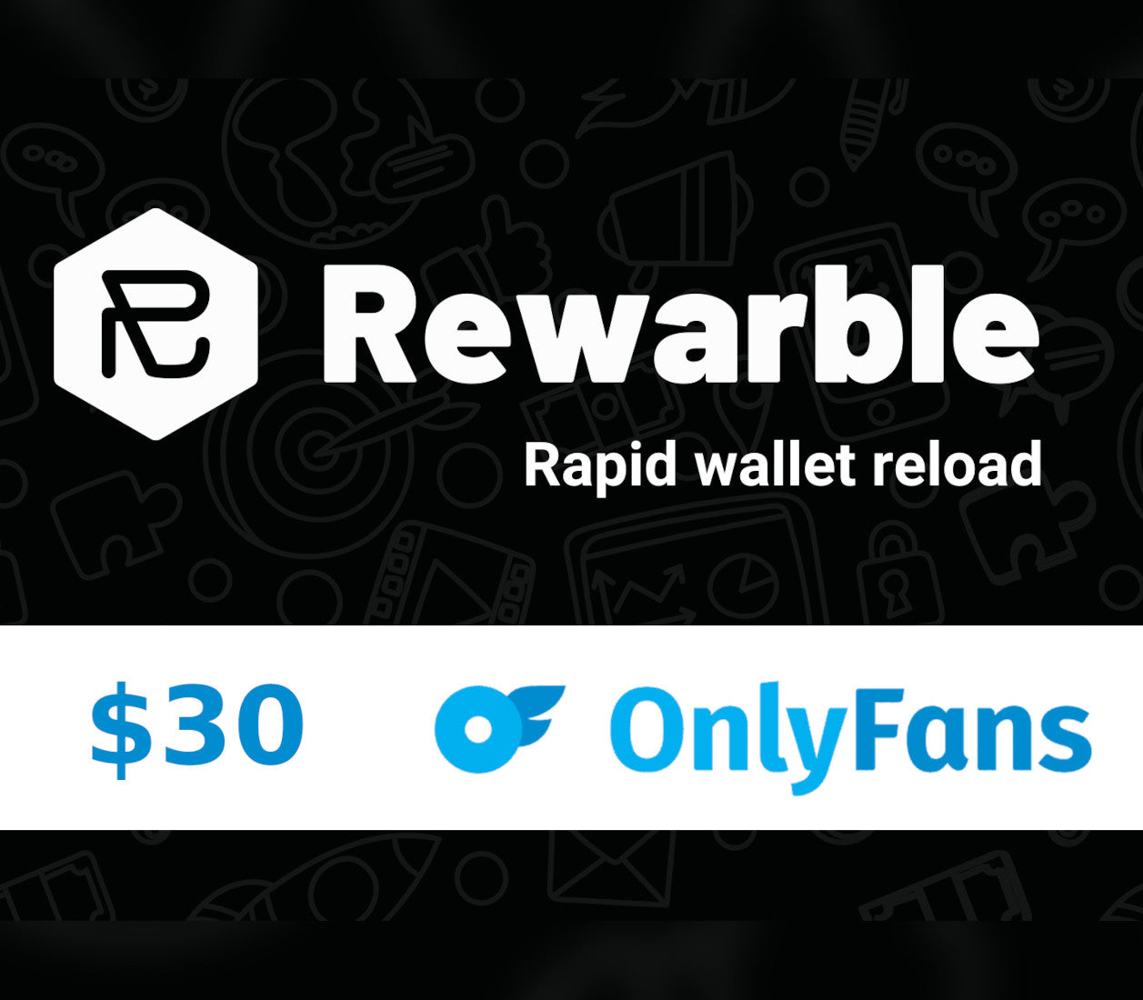 Rewarble OnlyFans $30 Gift Card