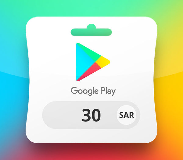 Google Play SAR 30 Gift Card SA