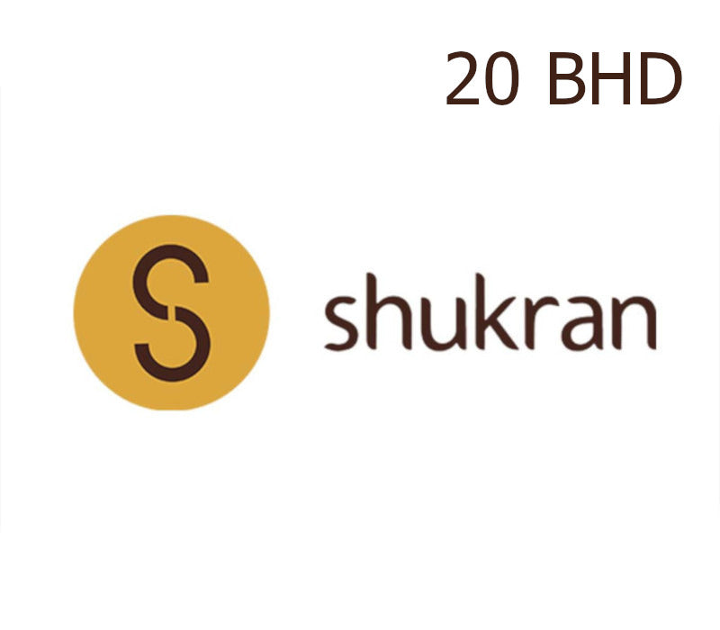 Shukran BHD 20 Gift Card BH