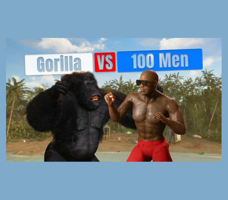 Gorilla Vs 100 Men