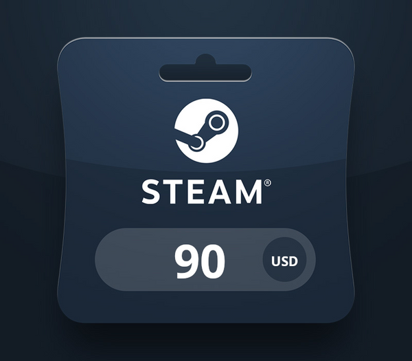 Steam Wallet USD 90 Gift Card SR