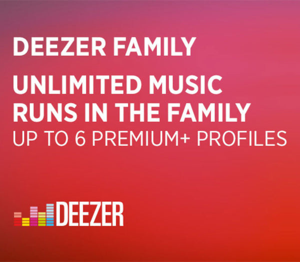 Deezer Family 12 Months Subscription Voucher FR