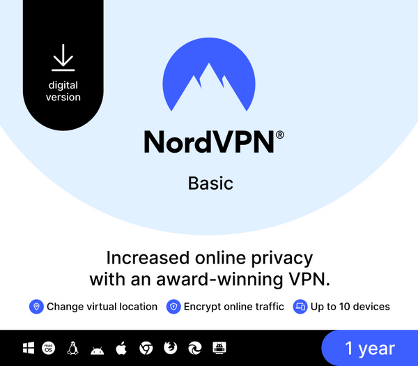 NordVPN Basic US Key (1 Year / 10 Devices)