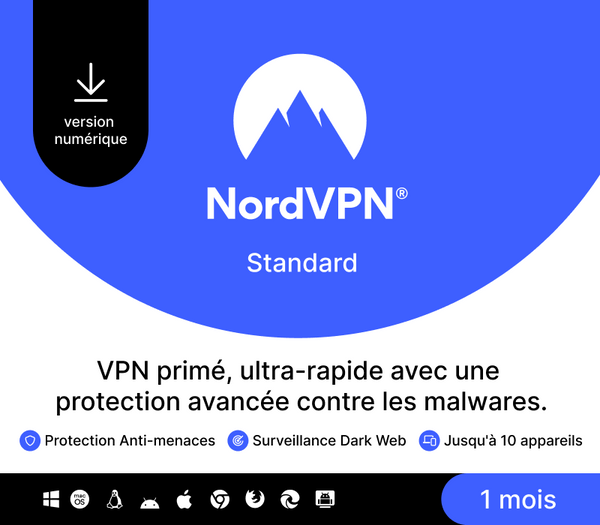 NordVPN Standard FR Key (1 Month / 10 Devices)
