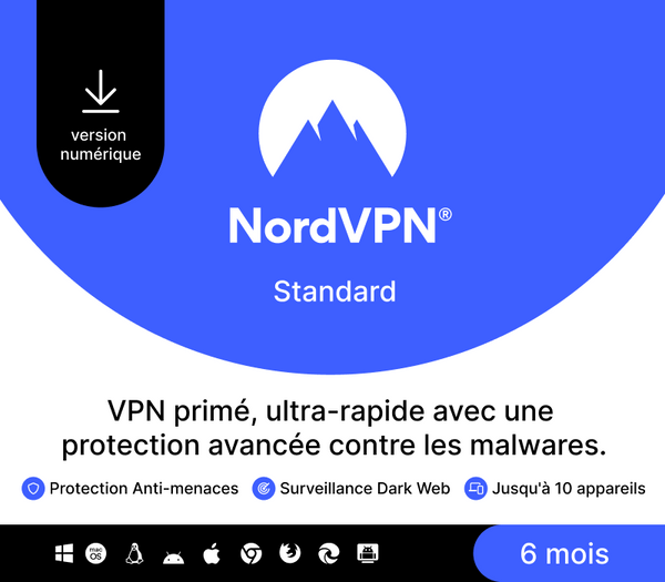 NordVPN Standard FR Key (6 Months / 10 Devices)