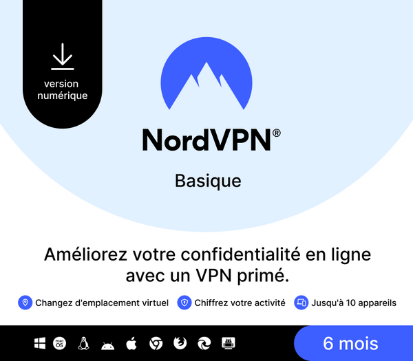 NordVPN Basic FR Key (6 Months / 10 Devices)