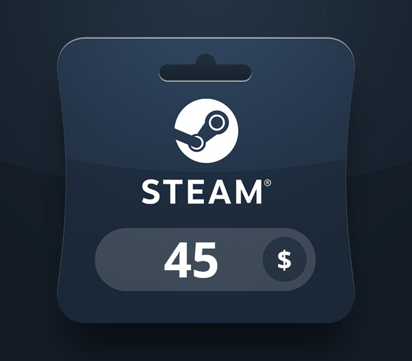 Steam Wallet USD 45 Gift Card LY