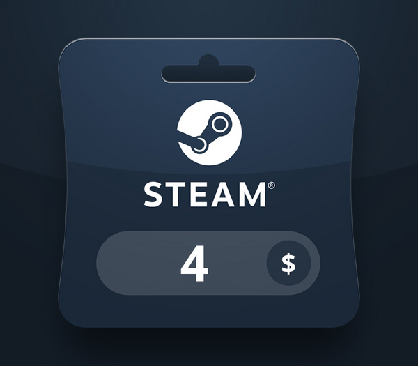 Steam Wallet USD 4 Gift Card PK