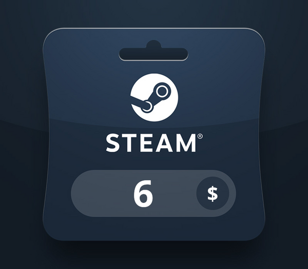 Steam Wallet USD 6 Gift Card IQ