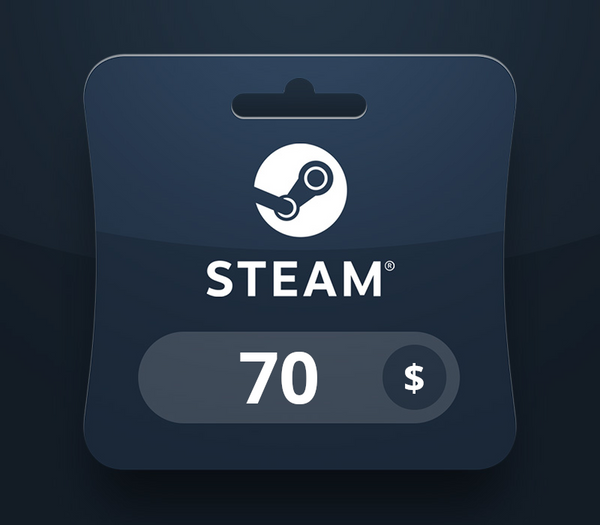 Steam Wallet USD 70 Gift Card MA