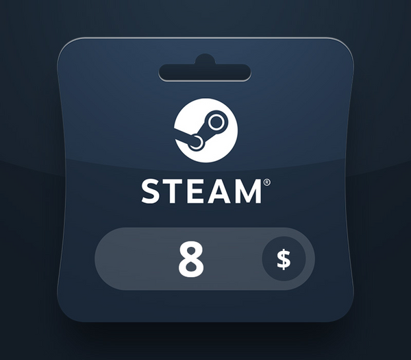 Steam Wallet USD 8 Gift Card YE