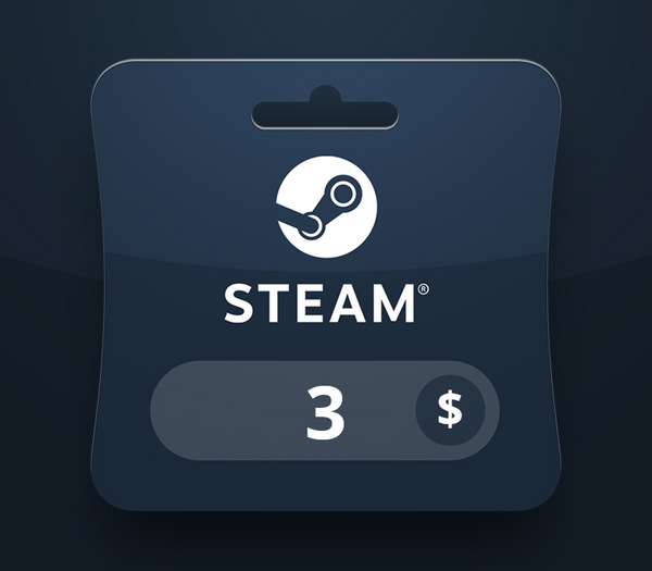 Steam Wallet USD 3 Gift Card LK