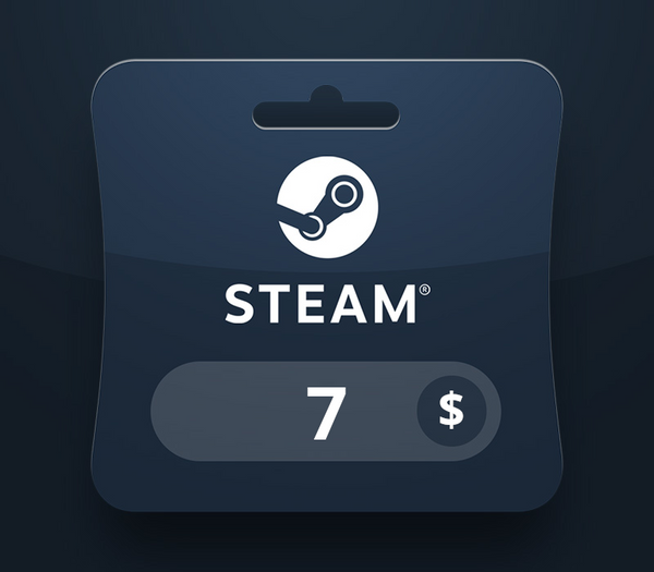 Steam Wallet USD 7 Gift Card