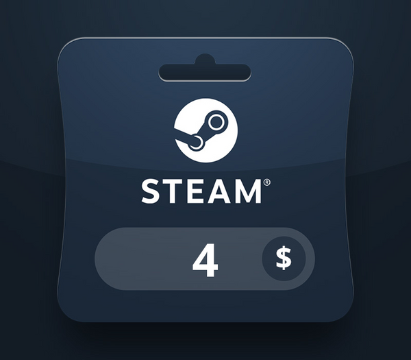Steam Wallet USD 4 Gift Card