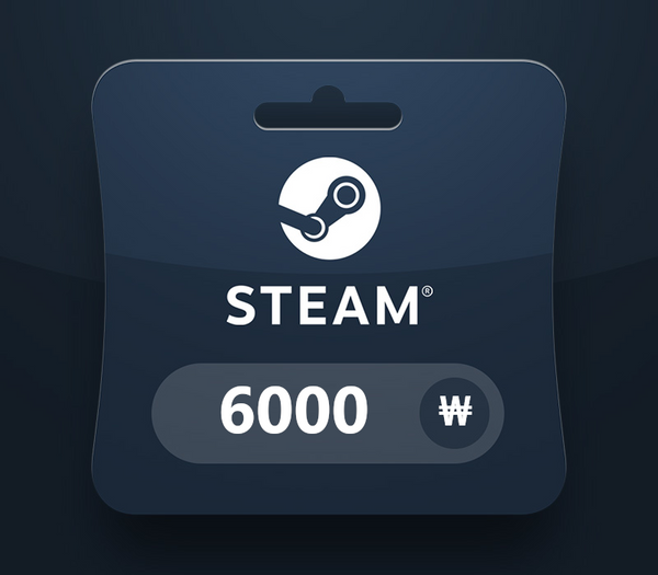Steam Wallet KRW 6000 Gift Card KR