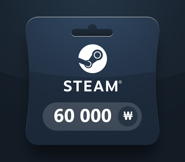 Steam Wallet KRW 60000 Gift Card KR