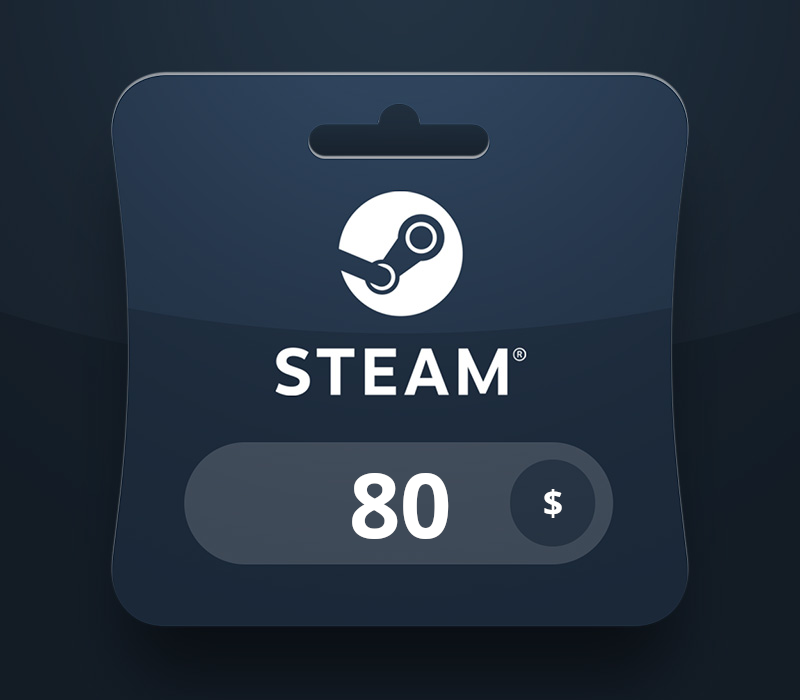 Steam Wallet USD 80 Gift Card