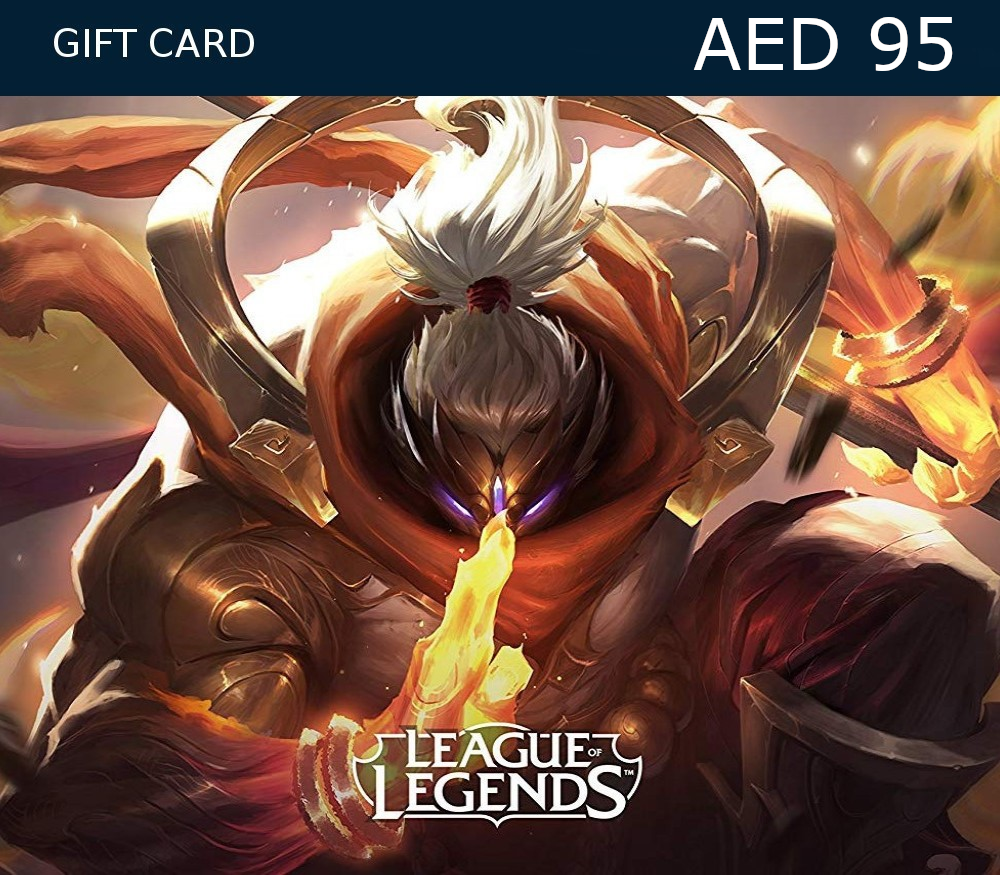 League of Legends AED 95 Prepaid RP Card AE