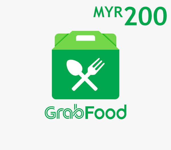 Grab Food MYR 200 Gift Card MY