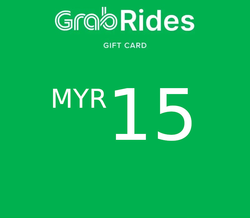 Grab Rides MYR 15 Gift Card MY