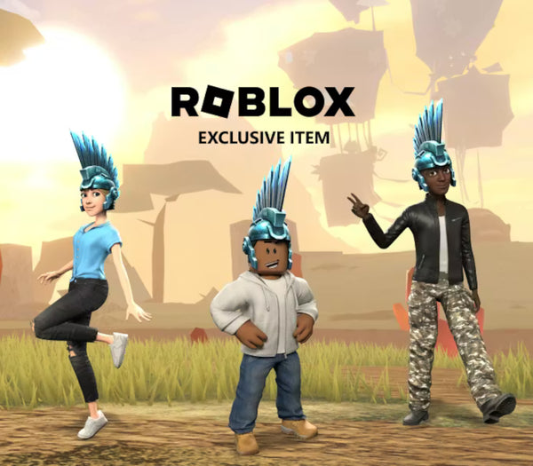 Roblox - Blue Steel Mohawk Helmet DLC