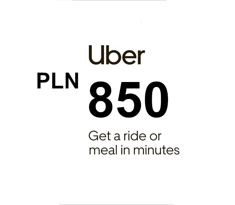 Uber PLN 850 Gift Card PL