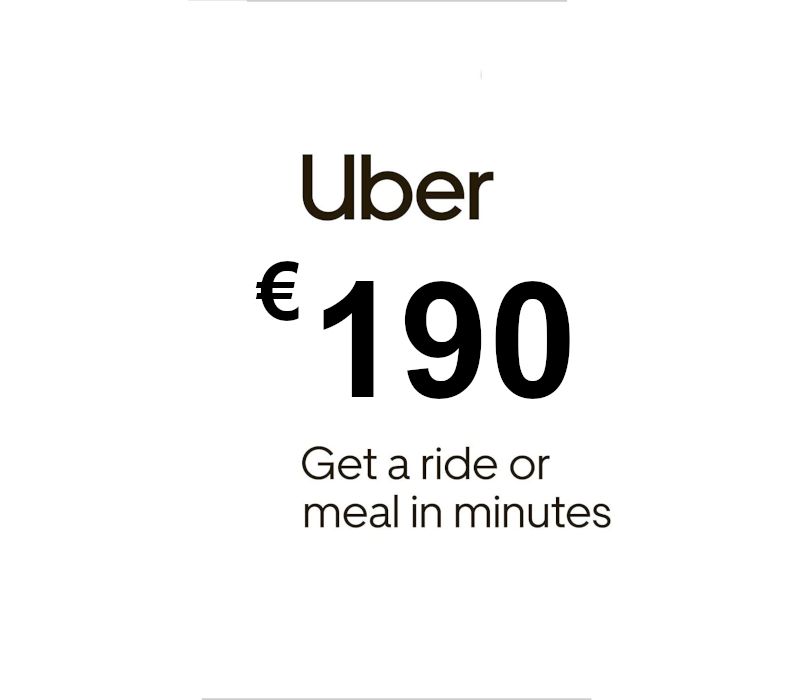 Uber EUR 190 Gift Card ES