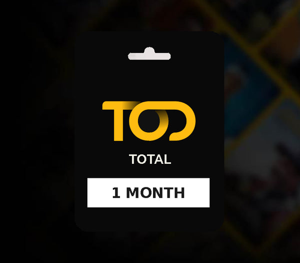 TOD TV Total 1 Month Subscription Key AE