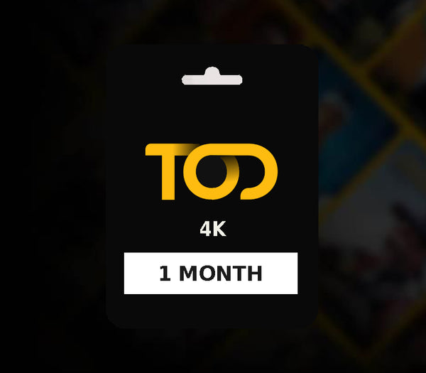 TOD TV 4K 1 Month Subscription Key KW
