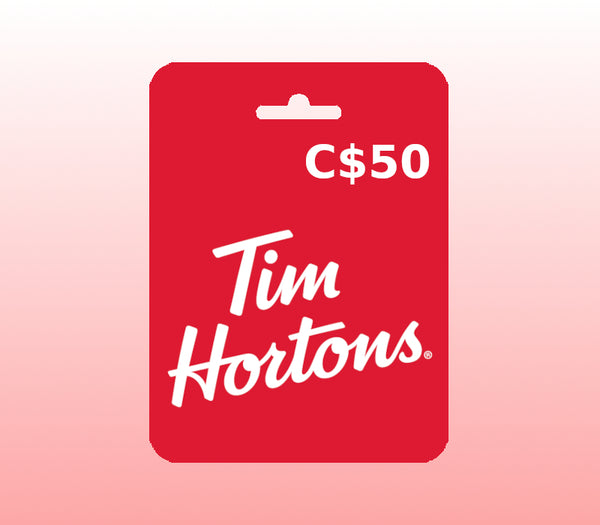 Tim Hortons CAD 50 Gift Card CA