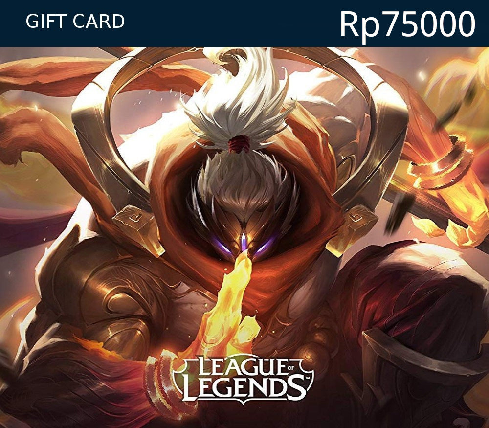 League of Legends IDR 75000 Prepaid RP Card ID