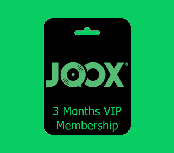 JOOX 3-Months VIP Membership Subscription Key MY