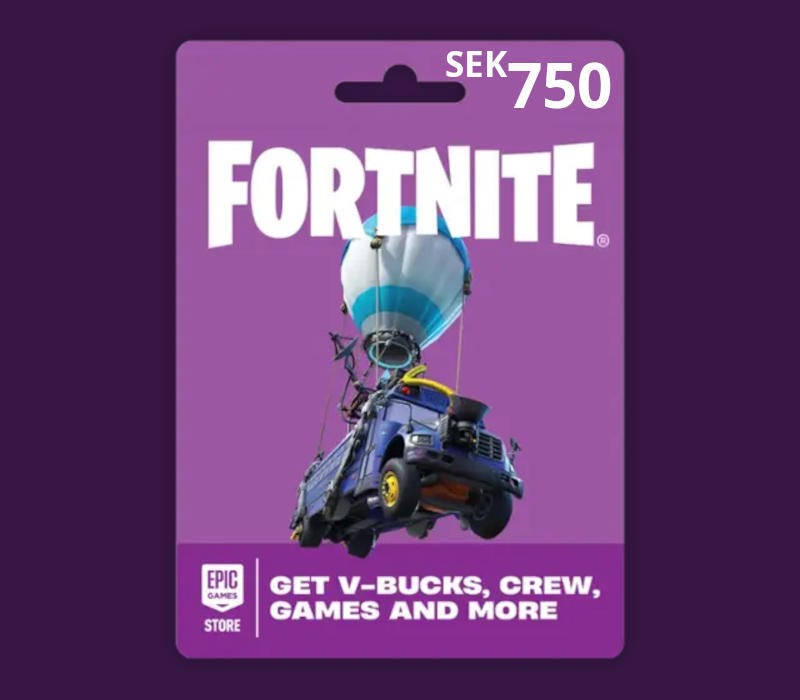 Fortnite SEK 750 PC Epic Games Gift Card SE