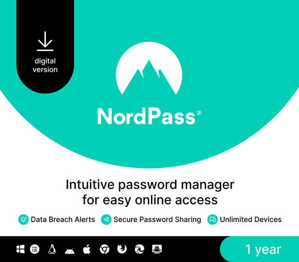 NordPass Premium Global Key (1 Year / Unlimited Devices)