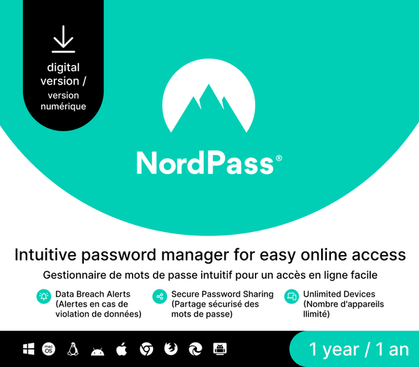 NordPass Premium CA Key (1 Year / Unlimited Devices)