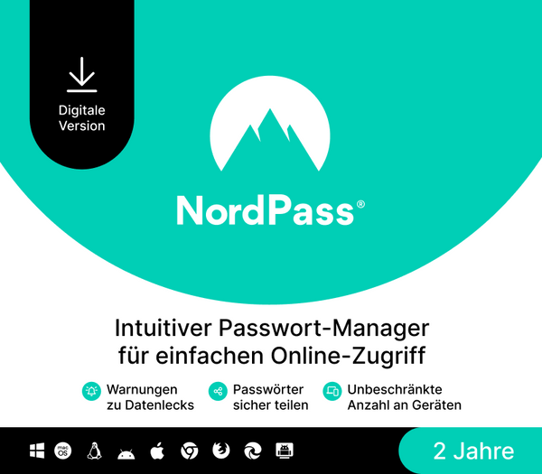 NordPass Premium DE Key (2 Years / Unlimited Devices)