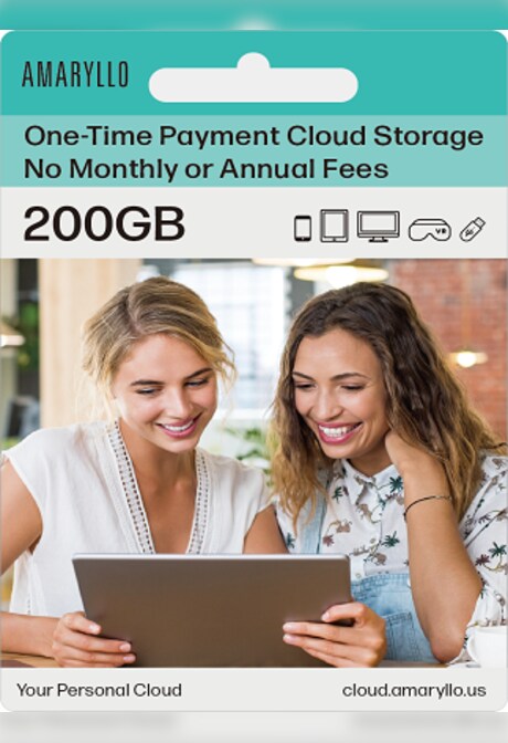 Amaryllo Cloud One-Time Payment  Gift Card 200 GB - Amaryllo Key - GLOBAL