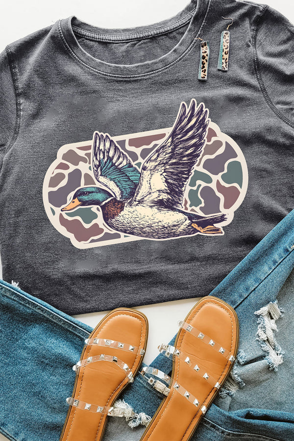 T-shirt femme camouflage
