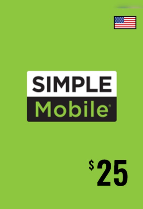 Simple Mobile Prepaid Plan 25 USD  - SimpleMobile Key - UNITED STATES