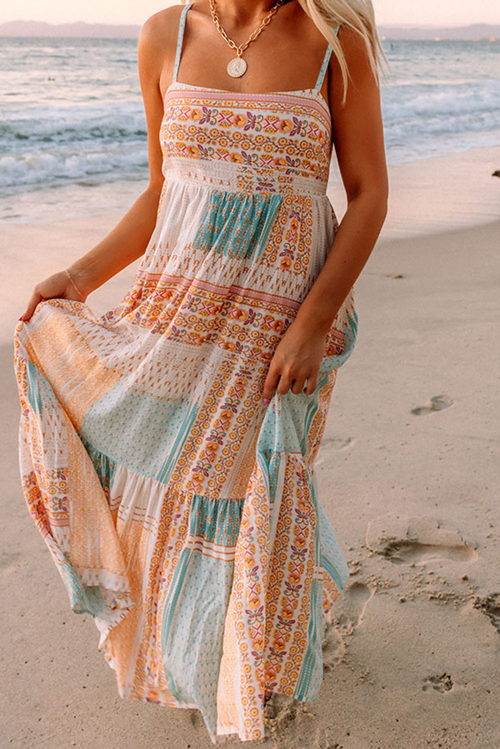 Pièce mode femme patchwork — multicolore