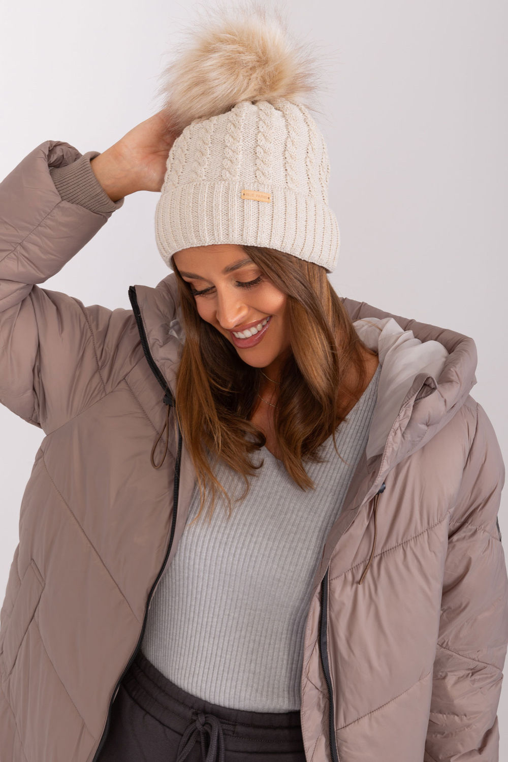 Bonnet femme Rue Paris — beige