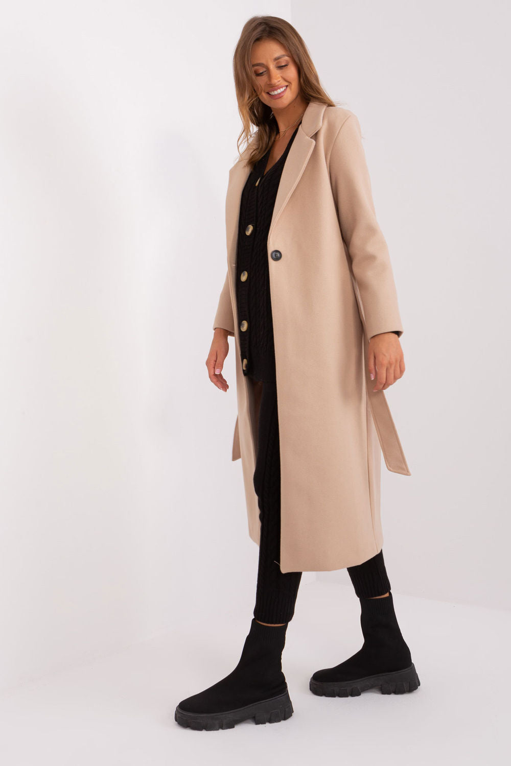 Manteau femme Och Bella — beige