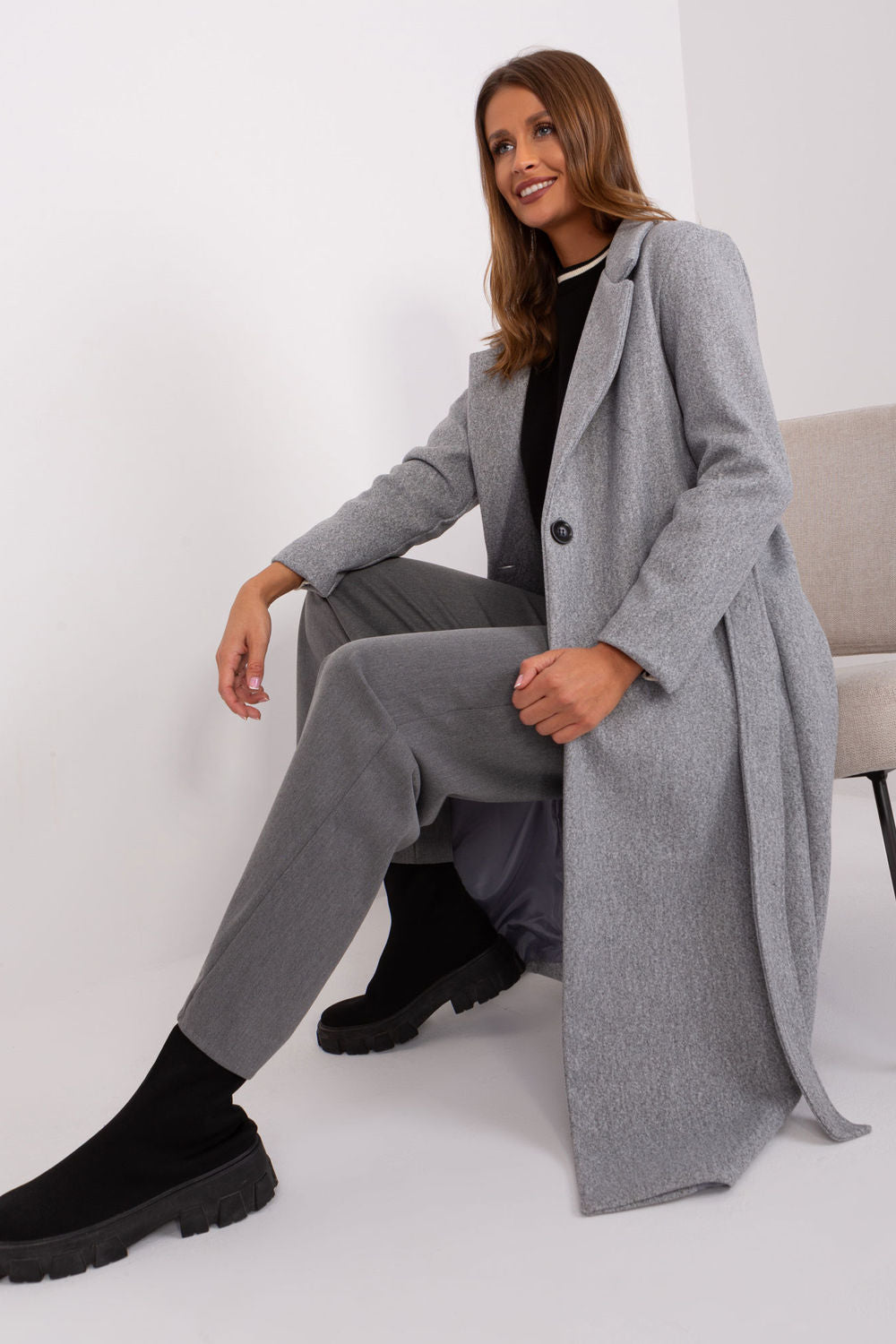 Manteau femme Och Bella — gris
